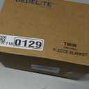 BEDELITE Fleece Blanket Twin Size – 3D Ribbed Jacquard Soft and Warm Decorative Fuzzy Blankets – Cozy, Fluffy, Plush Lightweight Throw Blankets for Couch, Bed, Sofa (White, 60x80 inches)