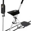 Folding Walking Cane with Seat for Seniors Elderly Automatic Lightweight Portable Wholesale Anti-Slip Aluminum Foldable Trekking Hiking Pole for Travel Outdoor Rest Break Seat