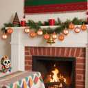 18 Pcs Mexican Tree Ornaments 2.36 Inch Plastic Cielito Lindo Floral Party Decor Mexican Tree Balls Ornaments Platos De Barro Mexicanos Terracotta Talavera Balls for Mexico