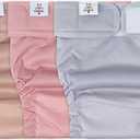 CuteBone Washable Dog Diapers Female No Tail Hole 3 Pack Reusable Doggie Period Training Pants for Docked-Tail Frenchie French Bulldog Boston Terrier Without Tail WWD07M