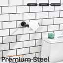 Toilet Paper Holder Wall Mount Toilet Roll Holder Bathroom Hardware Matte Black Stainless Steel AN2001MB