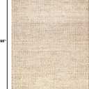 SISOSU Jute Cotton Area Rug, Hand Woven Traditional Farmhouse Rug for Living Room, Bedroom, Dining Room & Entryway, Natural Beige Home Décor Carpet, Eco-Friendly, 5 x 8 Feet