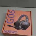 NUBWO Wireless Gaming Headset with Mic for Ps5 Ps4 PC, Zero Interference, 100Hour Battery AllDay Play, 23ms Sync​ for Fortnite & Call of Duty/FPS Gamers, Triple Mode All Devices Compatible,  Blue