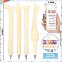 2 x 24 Sets Physical Therapy Month PT Gifts Include Bone Shape Ballpoint Pens Thank You Card Therapist Thank You PT Gift for Physical Therapy Party Supplies