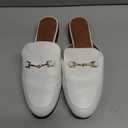 DREAM PAIRS Mules for Women Flats Comfortable Buckle Mules Slip on Slides Backless Loafers Shoes, 9.5