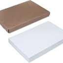 Paterson Paper 16" x 24" Full Size White Silicone Coated Reusable Baking Parchment Paper Sheets Bun/Sheet Pan Liners - 1000/Case - 425F - Non-Stick/Grease-Proof