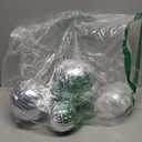 Youdepot Disco Ball 4" Inch,Silver Hanging Ball with Attached String for Ring,Reflects Light,Fun Party Home Bands Decorations,Party Favor.