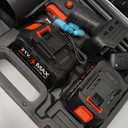 Small Handheld Cordless Leaf Blower with 2×4.0Ah Batteries & Charger – Portable Electric Rechargeable Blower, 500, 000 RPM Turbo Jet High Power, Lightweight for Yard, Patio & Garage Cleaning