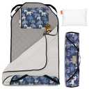 Tot Cot Kids Nap Mat - Toddler Preschool Daycare Bedding Cover with Blanket and Pillow - Ages 2 Yrs to 5 Yrs (Bears)