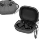 Cute Cover for Powerbeats Fit Case 2025, 3D Cartoon Funny Design | Shock Resistant | Full Protection Soft Silicone Case Compatible with Beats Powerbeats Fit Earbuds Accessories with Keychain, Black