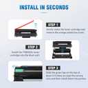 TN830XL Toner Cartridge Compatible Replacement for Brother DCP L2640DW L2647DW HL L2420DW L2460DW L2460DWXL L2465DW L2480DW L2865DW MFC L2820DW L2900DWXL L2980DW (2 Black)