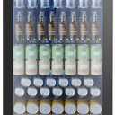 Mini Fridge 130 Can Beverage Refrigerator Cooler, 3.2 Cu.Ft Drink Fridge for Soda Beer, Adjustable Temperature Control for Home Office, Black