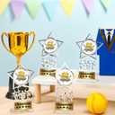 Tondiamo 12 Pcs Acrylic Champion Trophy, Winner Prizes Champion Trophies Awards for Sports Competition Prizes Souvenir Gift Decoration