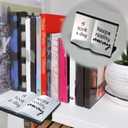 Book Organization Tool for Bookshelf Edges - 4 Adjustable Depths (0.86 inches to 3.2 inches) | Create Neat and Straight Bookshelves | A Clever Little Tool for Book Lovers and Librarians