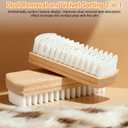 Suede Shoe Brush and Eraser,Rubber Shoe Brush, Shoe Brushs Eraser,Soft Suede Shoes Brushs Cleaner,Suede Cleaning Brush for Shoes,Bags,Jacket,Flocked & Matte Leather (2pcs)