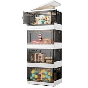 YFXCVSL Storage Bins with Lids  192QT Large Plastic Storage Bins Closet Organizers and Storage, Foldable Stackable Storage Containers for House Organizing Bedroom Dorm