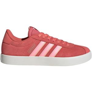 adidas Women's VL Court 3.0 Sneaker, Preloved Scarlet/ Pink Spark/ Almost Yellow, 7.5