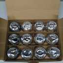 Volens 24PCS Silver Votive Candle Holders for Table Centerpieces, Round Mercury Glass Candle Holders Bulk for Wedding Reception, Birthday, Parties, and Home Decorations