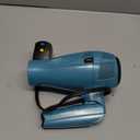 Conair Cord-Keeper Dryer with Folding Handle and Retractable Cord, 1875W Travel Hair Dryer, Ionic Technology, Teal