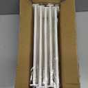 5 Pack Drawer Dividers 3.7" High Slim Organizers Expandable 14.8-25.6" Adjustable Separators for Shallow Drawers Kitchen Utensils Baby Clothes Underwear Storage-White (Long)