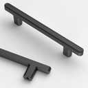 Asidrama 10 Pack 3.75 Inch(96mm) Matte Black Kitchen Cabinet Handles, Cabinet Pulls Kitchen Cabinet Hardware for Cupboard Drawer Pulls