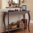 ChooChoo Narrow Console Table, Chic Accent Sofa Table, Entryway Table, Espresso