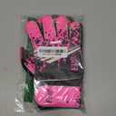 Soccer Goalkeeper Gloves for Kids Boys Children Youth Football Goalie Gloves with Strong Grips (Size 5 suitable for 9 to 12 years old, Pink)
