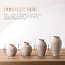 Ceramic Flower Vase Home Decor - Large Farmhouse Table Vases Rustic Vintage Living Room Kitchen Bedroom Decorations for House Book Shelf Office Coffee Desk Dining Fireplace (9" Retro)