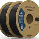 Fugacity PLA PRO Filament 1.75mm, Black 3D Printer Filament 2 Roll 1KG Spool Bundles, Dimensional Accuracy +/- 0.02mm, Enhanced Printing Effect Fits Most FDM 3D Printers