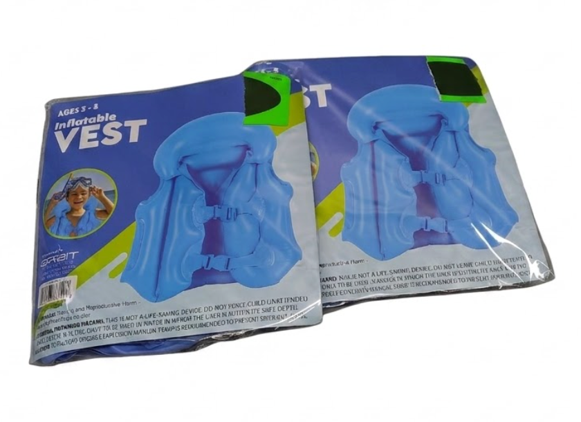 Orbit Inflatable Vest Ages 3-5 Blue 2 set