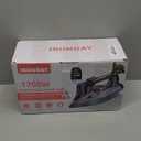 IRONDAY Steam Iron for Clothes with LCD Screen, 1700W Iron Non-Stick Ceramic Soleplate, Auto Shutoff, Self-Cleaning, Anti-Drip, Steam Burst, Spray Mist 10.14oz Water Tank Ironing Clothes for Home, Grey