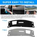 Autorder Dashboard Cover Mat for 2023-2025 2026 Nissan Ariya Accessories Dash Cover Upgrade Velvet Dash Mat Sunshade Glare UV Rays Protector(with HUD)