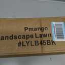Pmango 10-Pack Galvanized Steel Landscape Lawn Edging 4.5 inch Height Black
