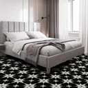 Peel and Stick Floor Tiles: 30pc 11.81 * 11.81in Waterproof Vinyl Flooring Black and White, Easy to Install Self-Adhesive Tile Sticker for Bathroom, Kitchen, and Bedroom