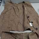 SOLY HUX Women's 2 Piece Outfits V Neck Button Down Sleeveless Blazer Vest and Pants Work Office Set (Khaki), XS