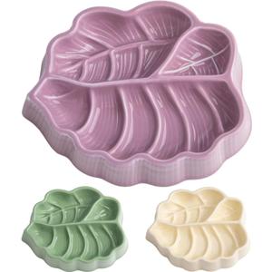 Slow Feeder Dog Bowl, 0.44 Cups Ceramic Dog Food Dish for Fast Eaters Small Breed, Puzzle Bowl for Small Dogs and Cats(Dark Purple)