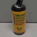 Seven Minerals, Organic Vegetable Glycerin - Big 32 fl oz Bottle - No Palm Oil, Made with Organic Coconut Oil - Therapeutical Grade Glycerine for DIYs - Hair, Nails & Skin Moisturizer - Non-Gmo