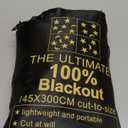 ULIGOOD Portable Blackout Shades (118" x 57") Travel Window Blackout Curtains, 100% Blackout Material Temporary Blackout Blinds for Baby Nursery, Bedroom, Caravan, Office or Travel Use