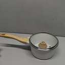 SENSARTE White Ceramic Nonstick Saucepan with Lid 1.5 Quarts, Small Cooking Pot with Stay Cool Handle, Induction Compatible Saucepot, White Granite Coating, Free of Intentionally Added PTFE/ PFOA/ PFAS