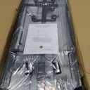 Crystal Chandeliers for Dining Room 11-Light Black Modern Chandelier Rectangle Contemporary Pendant Light Fixture for Kitchen Island Bar L33.5 Inch