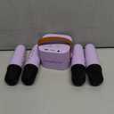 Upgraded Mini Karaoke Machine with 4 Wireless Microphones Toy for Kids, Birthday Gifts for Girls Boys, Portable MP3 Player for Ages 3, 4, 5, 6, 7, 8, 9, 10, 11, 12+ Year Old Party (Purple)