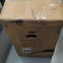 Amazon Basics 46,000 BTU Outdoor Propane Patio Heater with Wheels, Commercial & Residential, Slate Gray, with Water Tank, 32.1 x 32.1 x 91.3 inches (LxWxH)