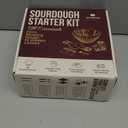 Superbaking Sourdough Starter Kit, 9" Round Banneton Bread Proofing Basket Set, Sourdough Bread Baking Supplies, Sourdough Tools with Silicone Bread Sling, Bread Making Tools, Baking Gifts