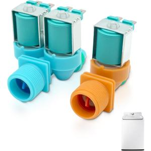 WA45T3200AW WA40J3000AW Cold & Hot Washer Water Inlet Valve Set Fit for Samsung WA44A3205AW WA45N3050AW WA40B3005AW WA45M3100AW