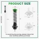 W11130362 Washer Suspension Rod Kit - 2026 Upgraded Fit for Whirl.pool May.tag Ken.more - Replaces W10594080 W10735786 - Fits Models WTW5000DW1/DW2/DW3, MVWC565FW1/FW2, MVWX655DW1 by AMI PARTS