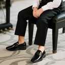 Bruno Marc Boys Dress Shoes Slip-on Loafers Formal Tuxedo Shoes, 7