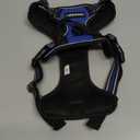 rabbitgoo Dog Harness No Pull with 2 Leash Clips, Adjustable Soft Padded, Reflective Oxford No Choke Pet Vest with Easy Control Handle for Medium Sized Dogs, Dazzling Blue, M