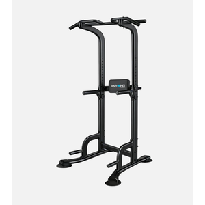 BARWING Pull Up Bar Station, Power Tower, Dip Station with 3D Backrest, Multi-Function Strength Training Stand Rack, Adjustable Height Dip Bar for Home Gym Workout Stand Fitness Exercise Equipment P008