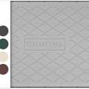 URMONA 40" x 22" Waterproof Silicone Mat in Multiple Sizes & Colors, Under Sink Mat for Kitchen & Bathroom, Pet Food Pad for Dogs & Cats, Kitchen Cabinet Liner, Multi-Purpose for Storage(Light Grey)