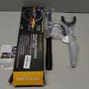 Tevlaphee Steering Wheel Lock Anti-Theft Device Security Car Lock Anti Theft Car Device Visible Antitheft Locking Devices Adjustable Car Wheel Lock for Cars with 3 Keys (Black)